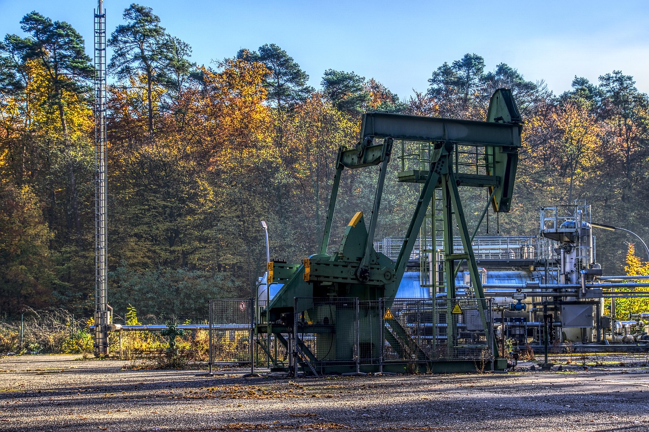 Oil drilling site