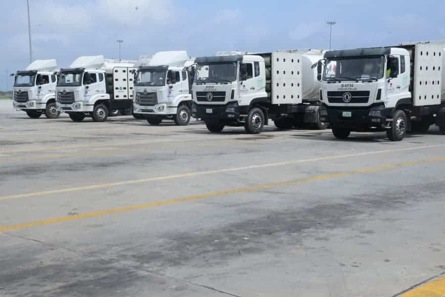 Dangote CNG-powered trucks