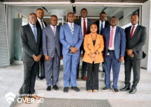 L-R: Julius Familoye, Head, Finance and Accounts; Bamidele Lawrence, Head, Supply Chain; Sola Owoade, Technical Director; Taiwo Adeniyi, Group Managing Director/CEO; Ola Ogunfeyitimi, Supply Chain Director; Kofoworola Giwa, Brand Manager; Tunde Olanipekun, Head, Audit Services; Dahiru Gambo, Commercial Director; Alfred Savage, Head of Technical.