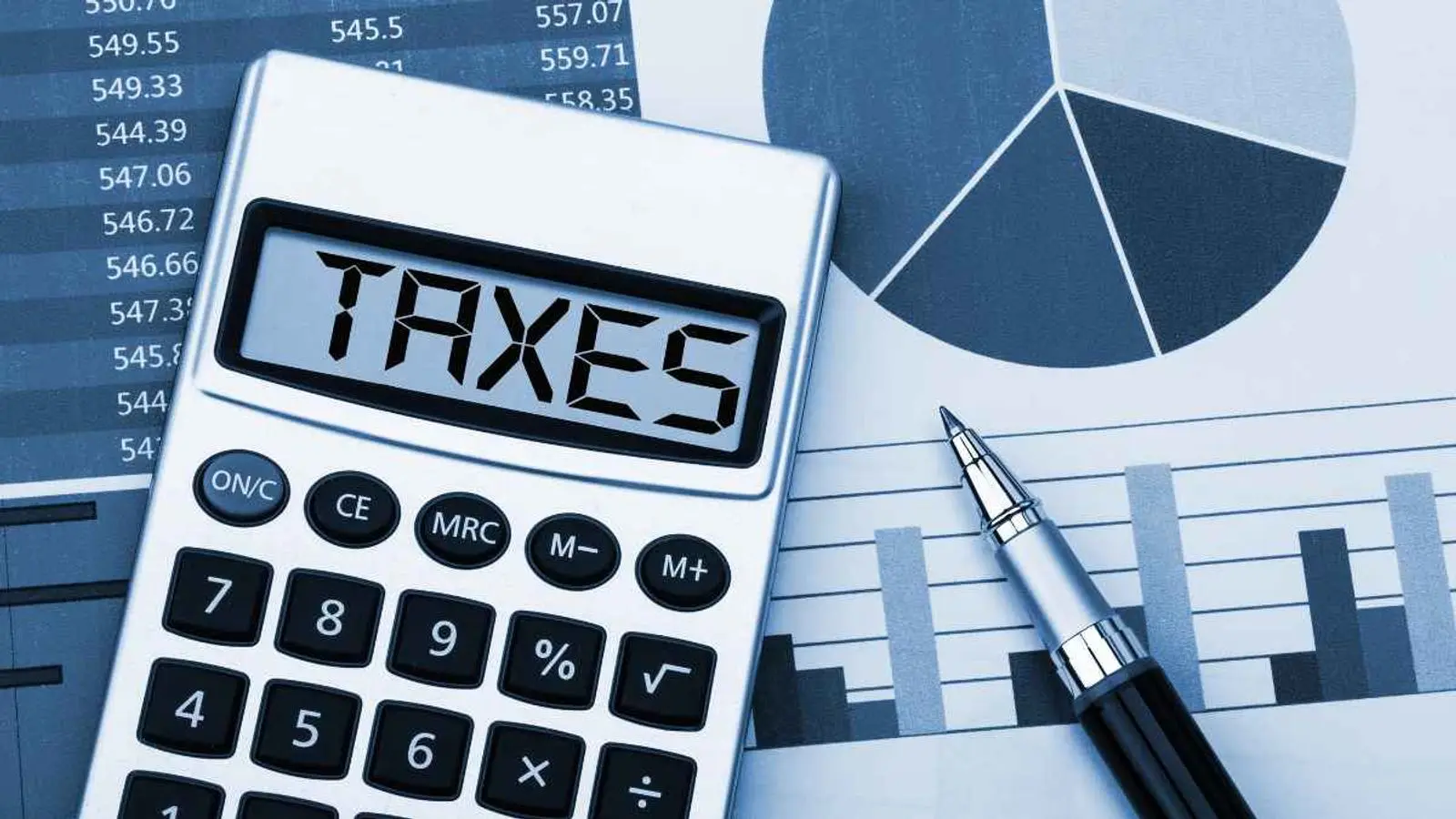 An image with taxes inscribed