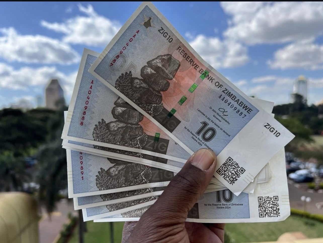 Zimbabwe Gold banknotes