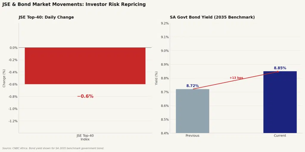 JSE bond movement