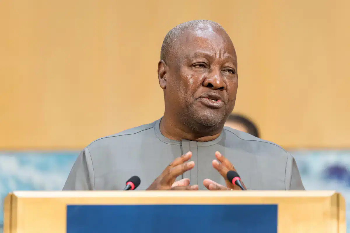 The President of Ghana, John Mahama